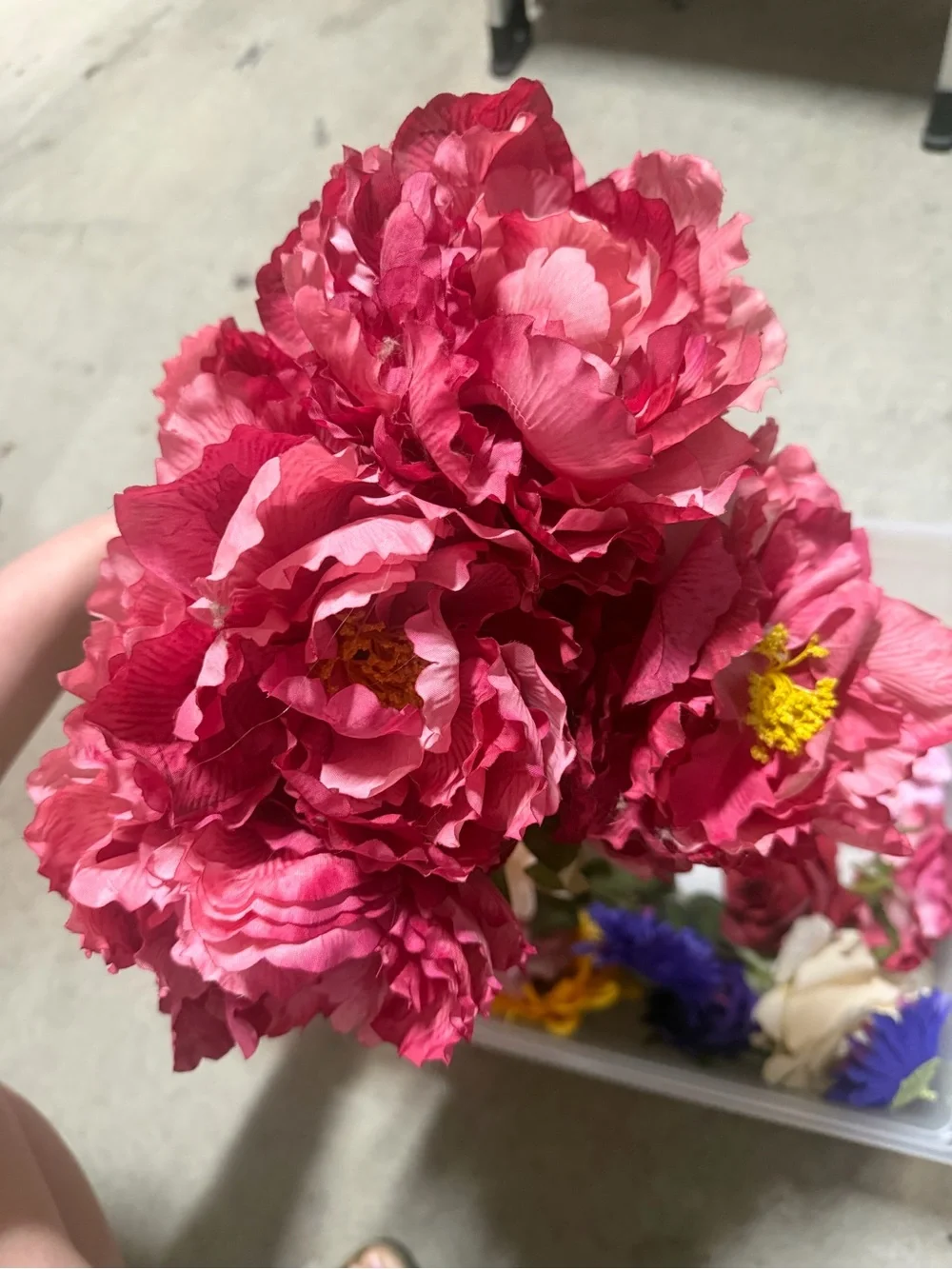 Silk flower bundle for crafts, photography props, wreaths & centerpieces